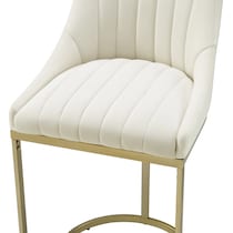 white and gold counter height stool   