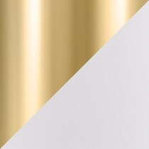 white and gold swatch  