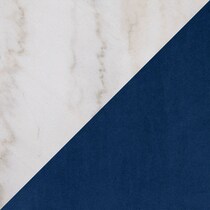 white marble blue black legs swatch  