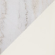 white marble white black legs swatch  