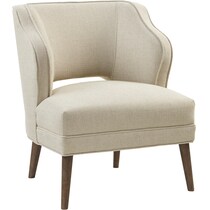 white accent chair   