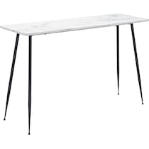 white black console table   