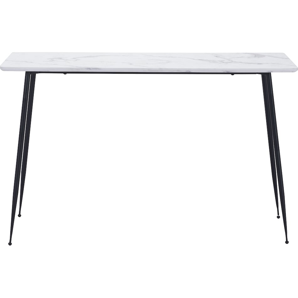 white black console table   