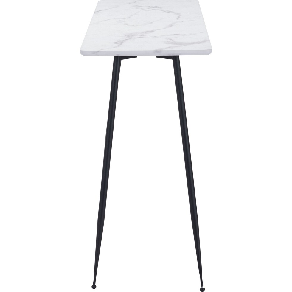 white black console table   