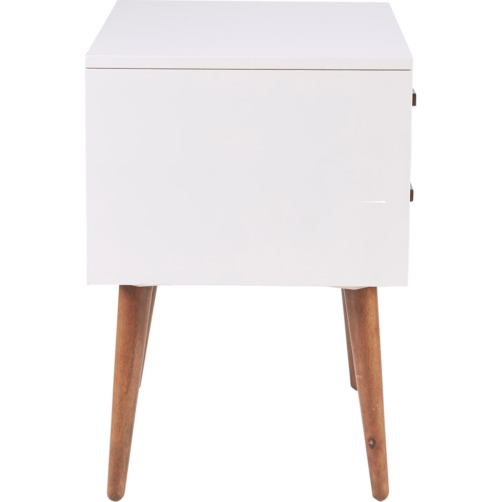 white blue nightstand   