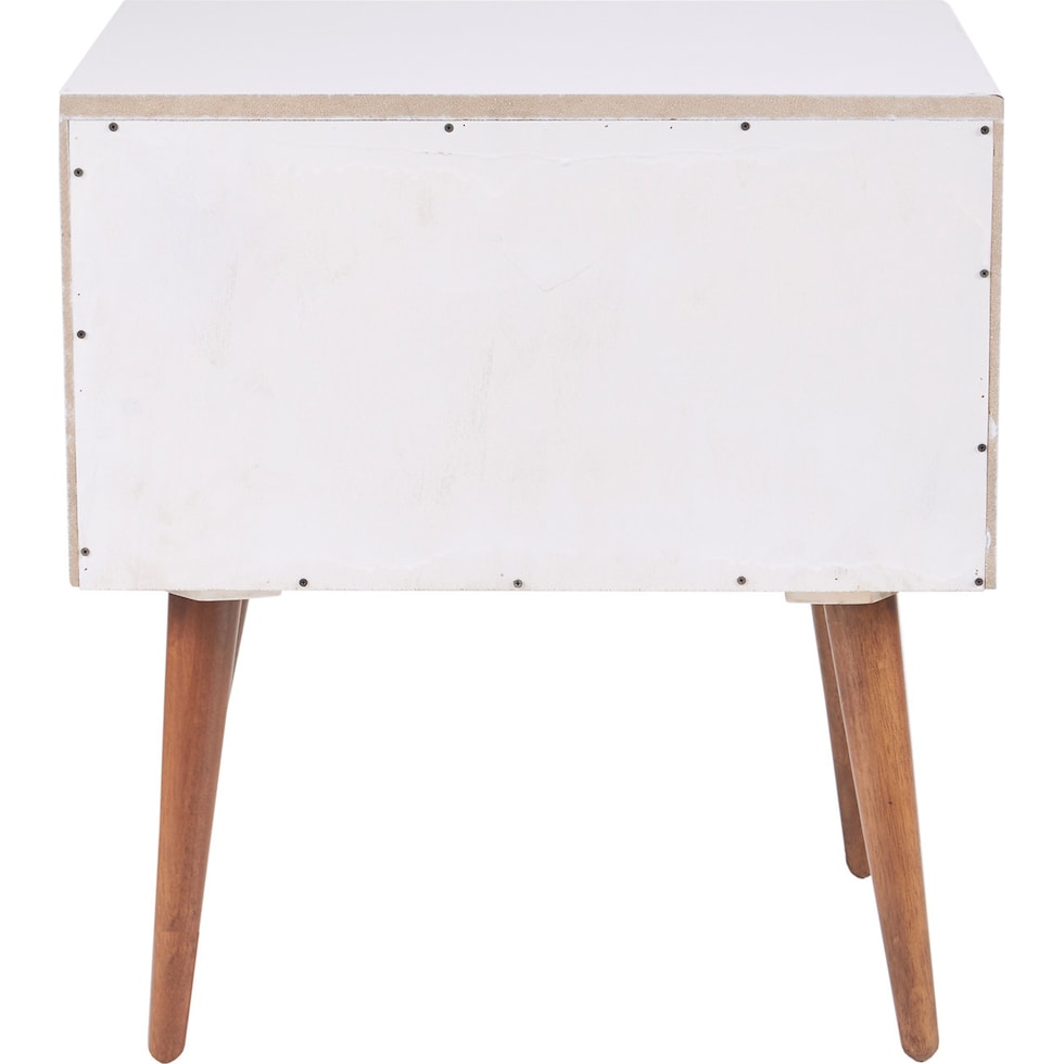 white blue nightstand   