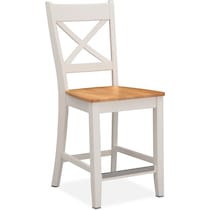 white counter height chair   