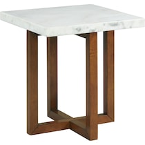white end table   