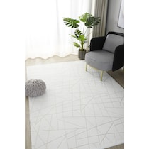 white gold area rug  x    