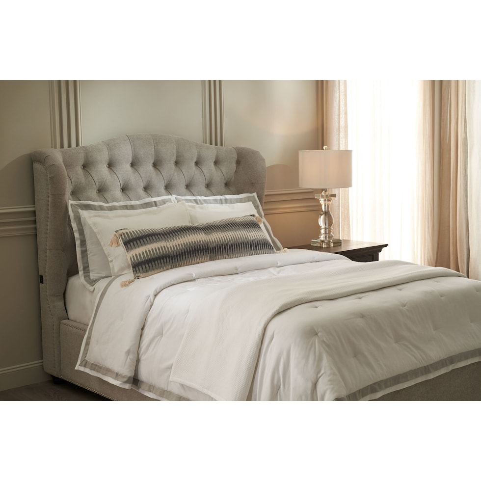 white gray queen bedding set   