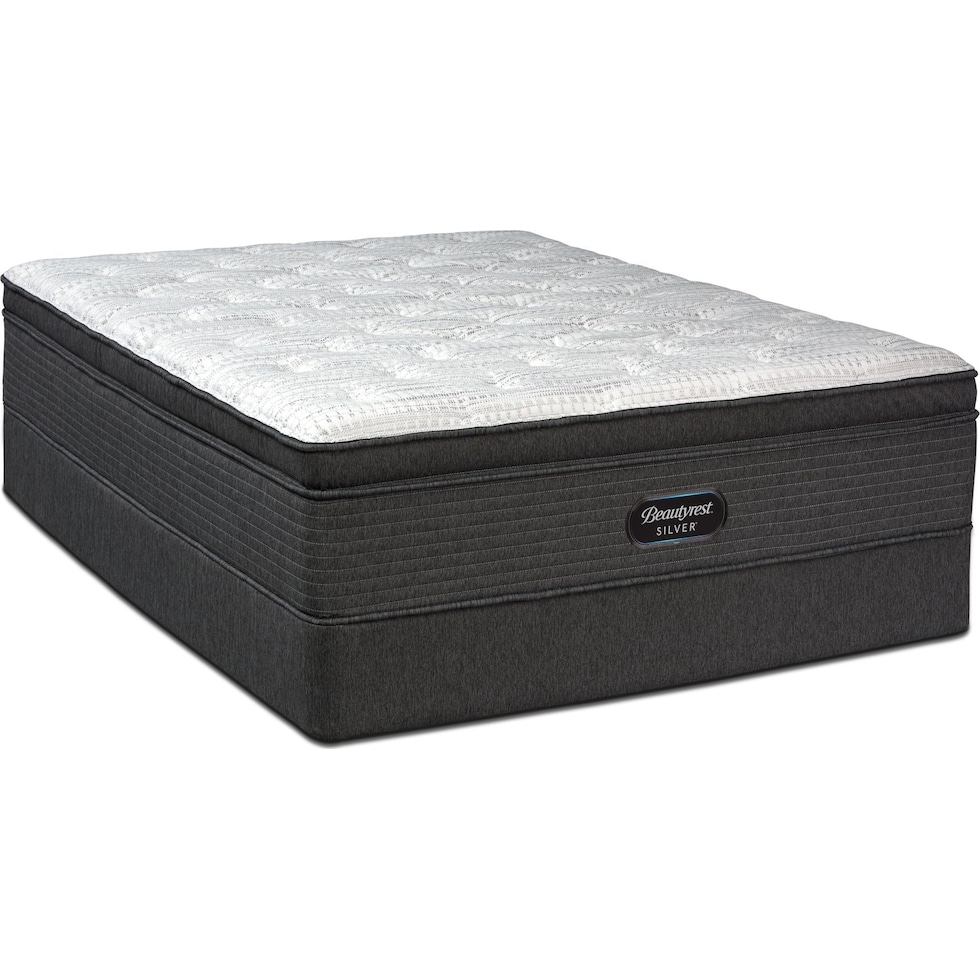 white queen mattress  low  profile split foundation set   