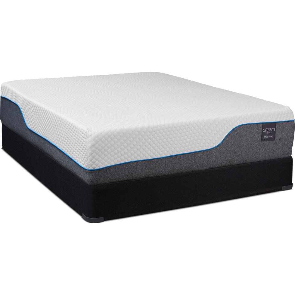 white queen mattress split low profile foundation set   