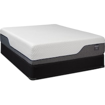 white queen mattress split low profile foundation set   