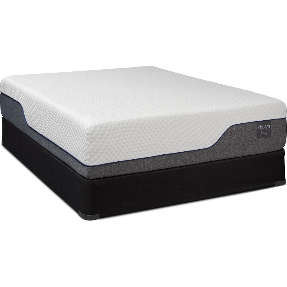 white queen mattress split low profile foundation set   