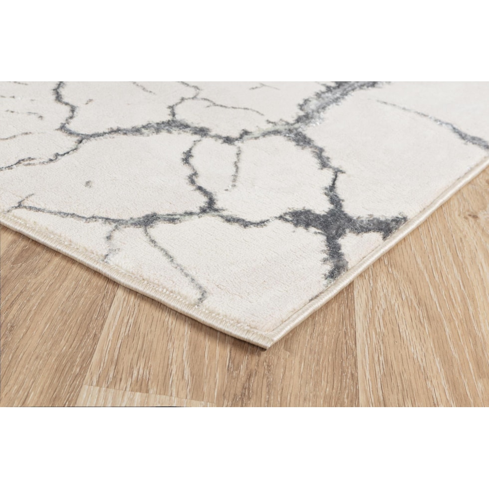 white silver area rug  x    