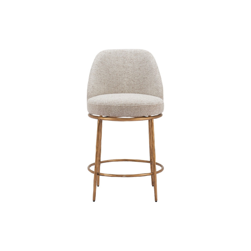 whitehaven neutral counter height stool   