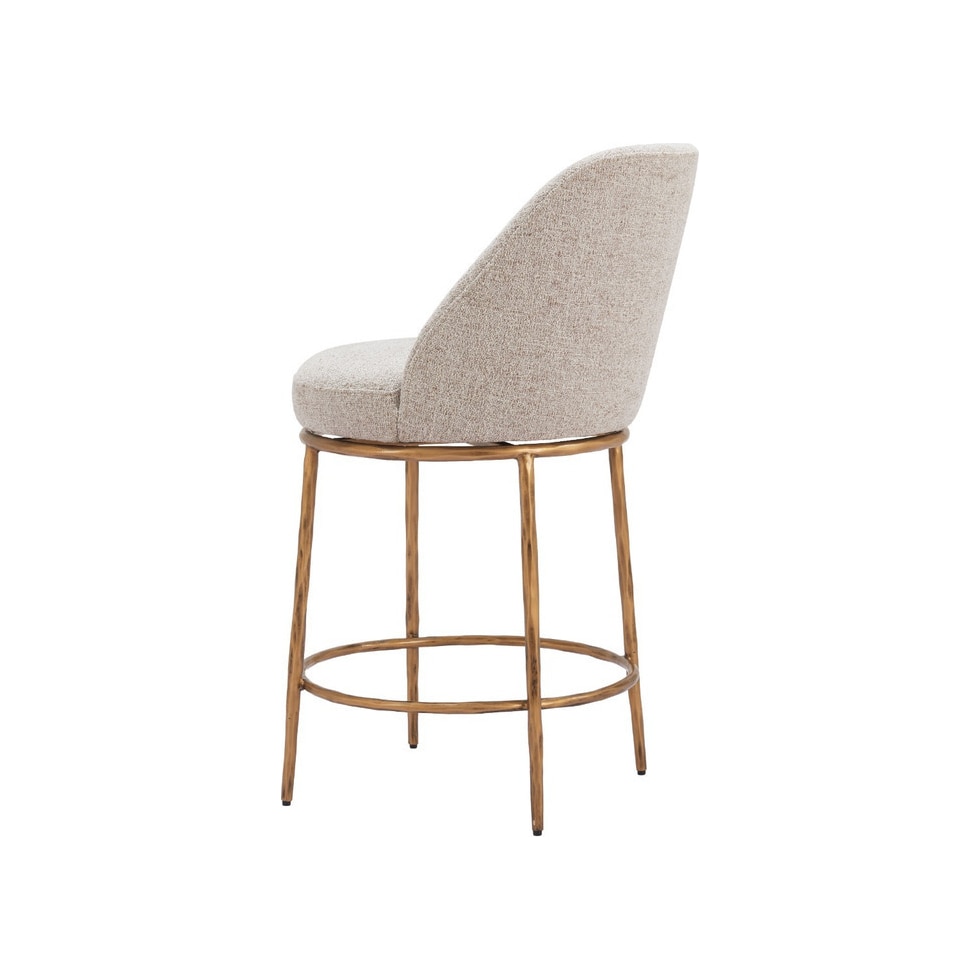 whitehaven neutral counter height stool   