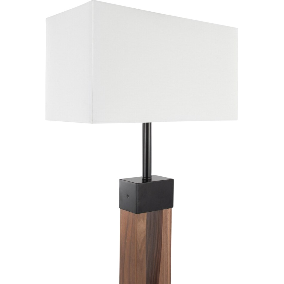 whithaven black white floor lamp   