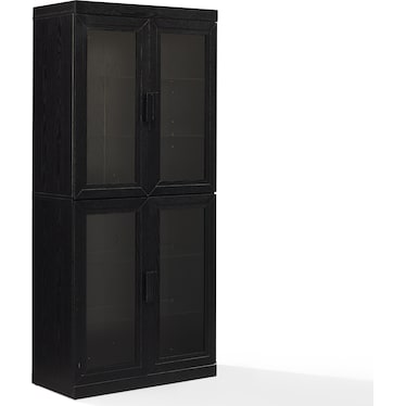 Whitney Pantry with Glass Doors