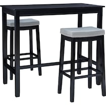 wilcox black  pc bar set   