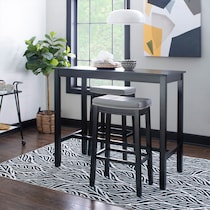 wilcox black  pc bar set   