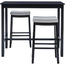 wilcox black  pc bar set   