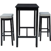 wilcox black  pc bar set   