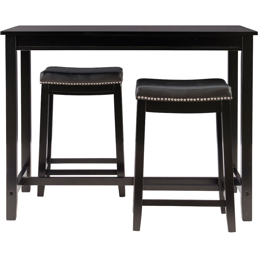 wilcox black  pc counter height dining room   