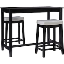 wilcox black  pc counter height dining room   
