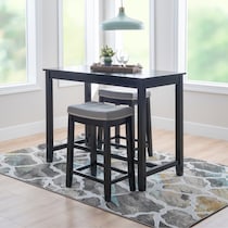 wilcox black  pc counter height dining room   