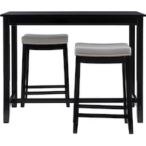 wilcox black  pc counter height dining room   