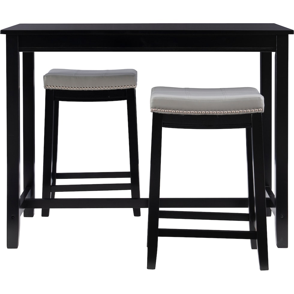 wilcox black  pc counter height dining room   