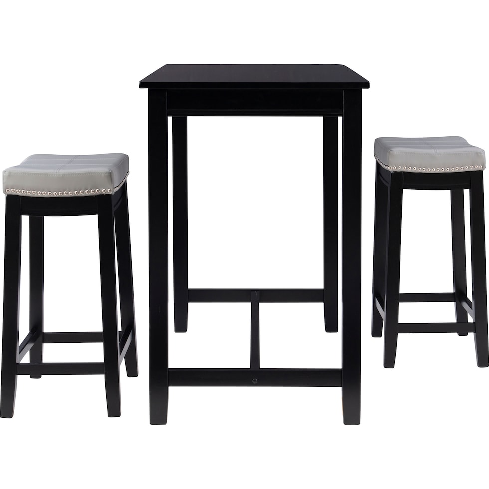 wilcox black  pc counter height dining room   