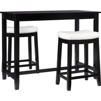 wilcox black  pc counter height dining room   
