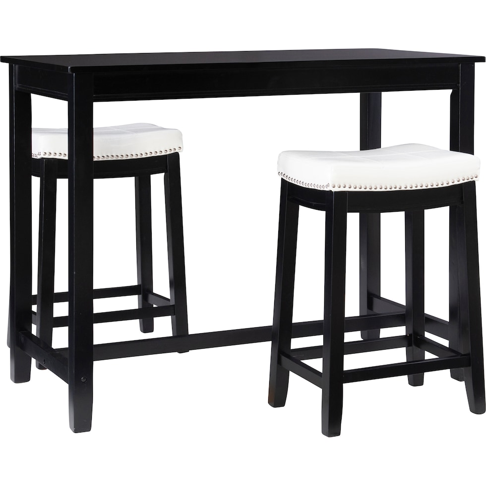 wilcox black  pc counter height dining room   