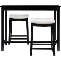 wilcox black  pc counter height dining room   