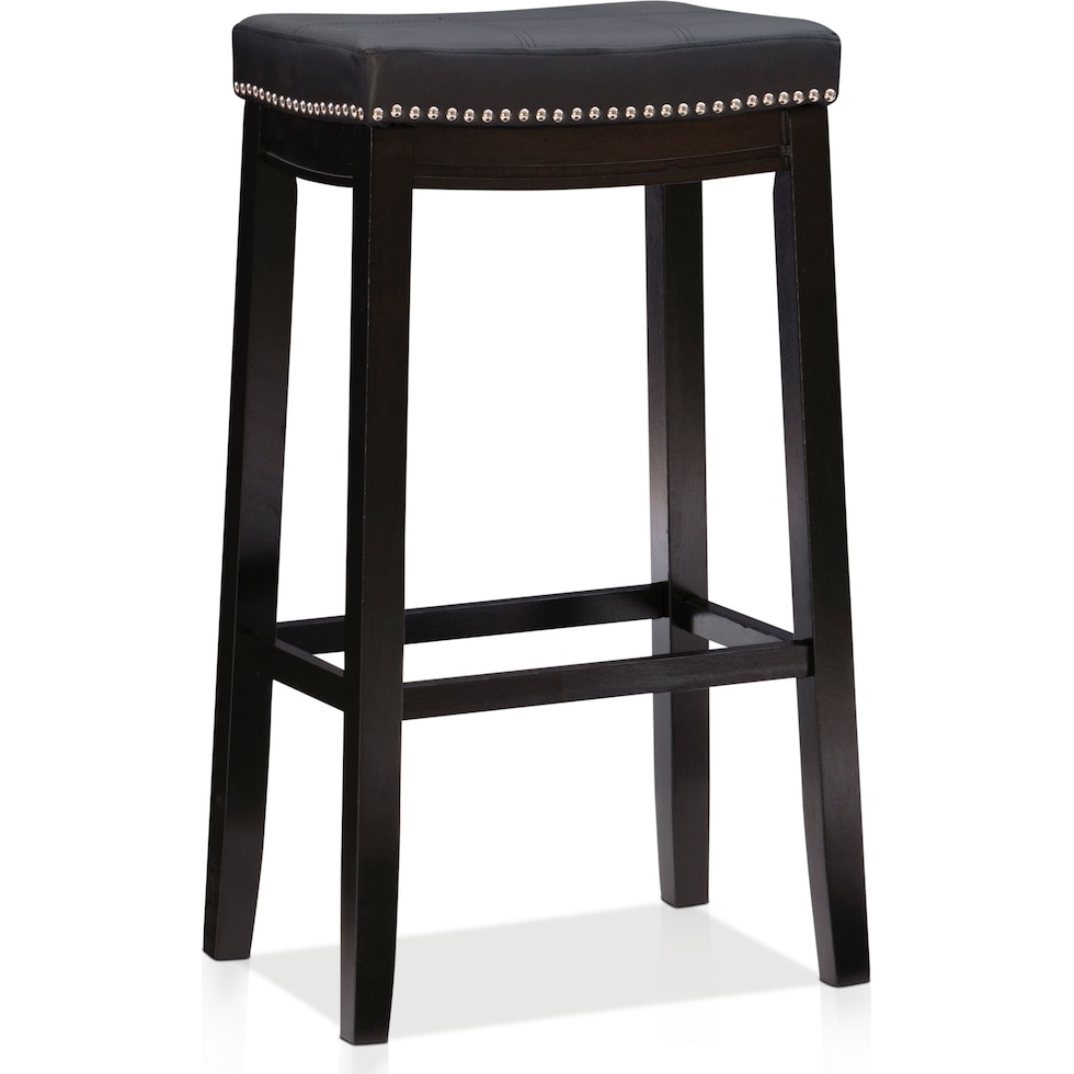 wilcox black bar stool   