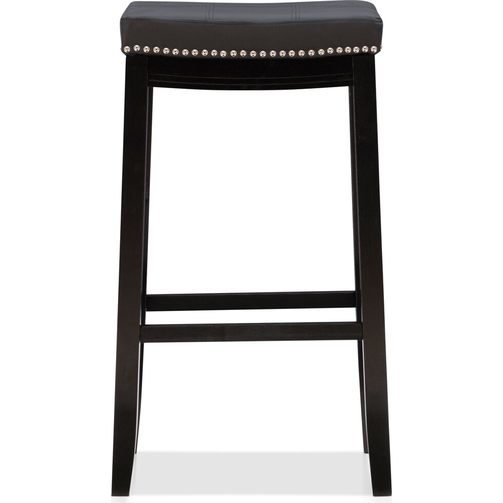 wilcox black bar stool   