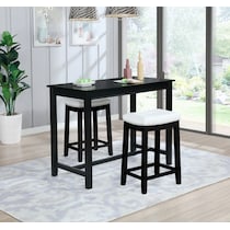 wilcox black counter height dining table   