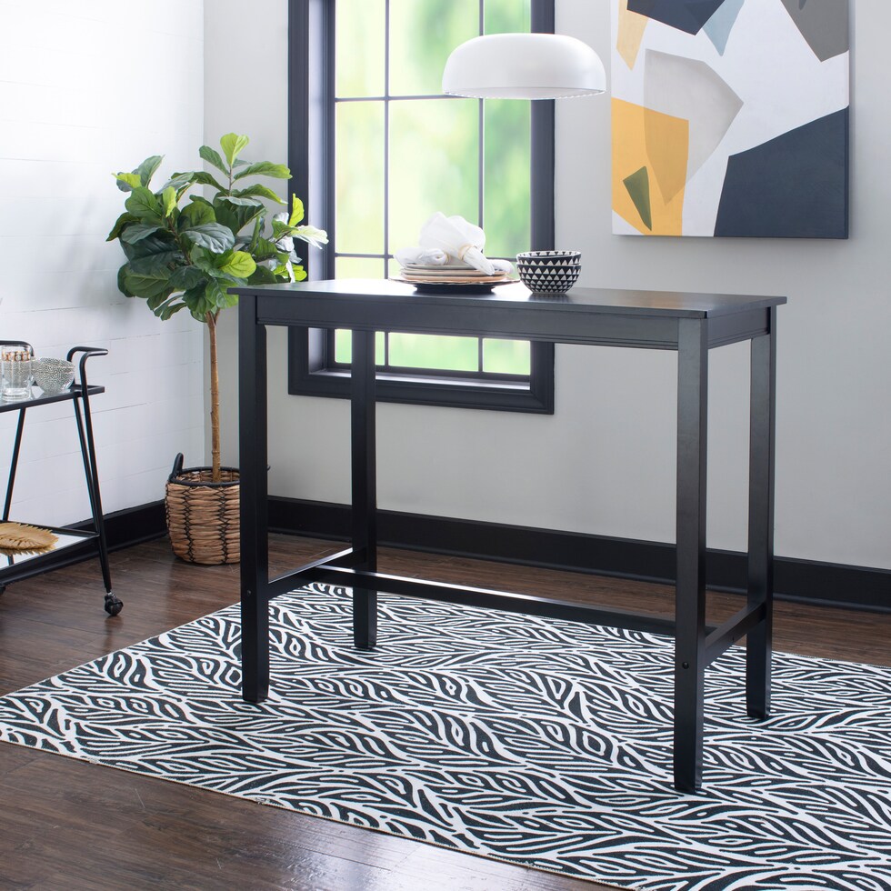 wilcox black dining table   