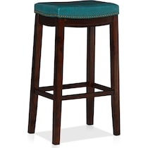 wilcox blue bar stool   