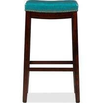 wilcox blue bar stool   