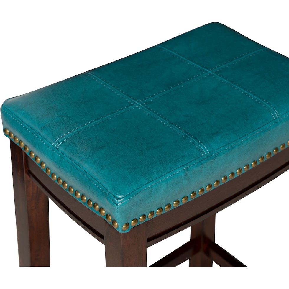 wilcox blue bar stool   