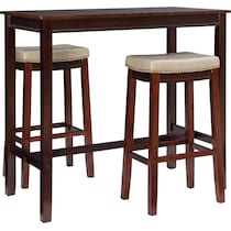 wilcox dark brown  pc bar set   