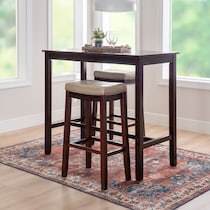 wilcox dark brown  pc bar set   