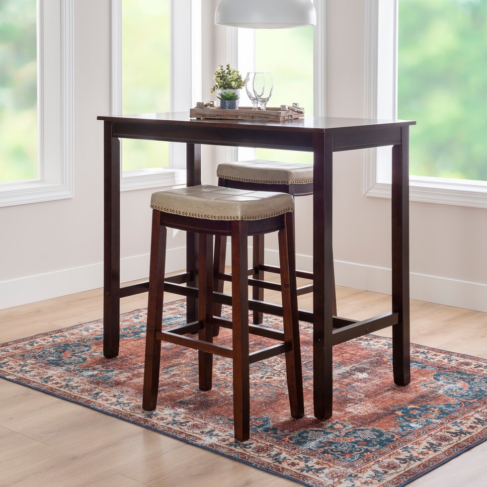 wilcox dark brown  pc bar set   