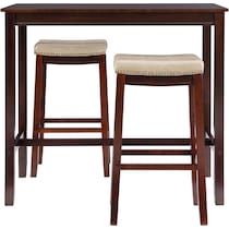 wilcox dark brown  pc bar set   