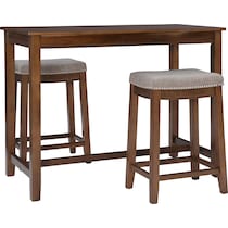 wilcox dark brown  pc counter height dining room   