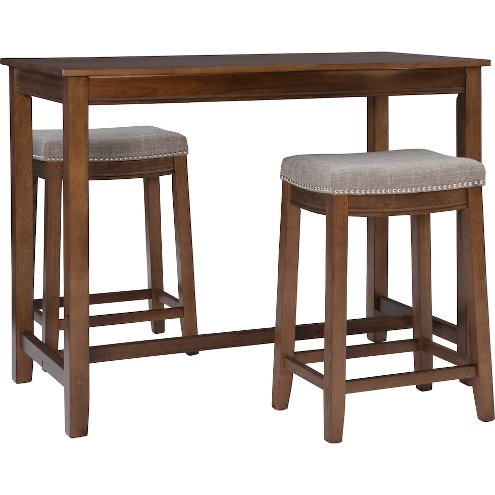 wilcox dark brown  pc counter height dining room   