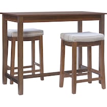 wilcox dark brown  pc counter height dining room   